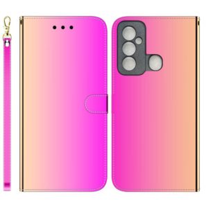 For Tecno Spark 6 GO Imitated Mirror Surface Horizontal Flip Leather Phone Case(Gradient Color) (OEM)