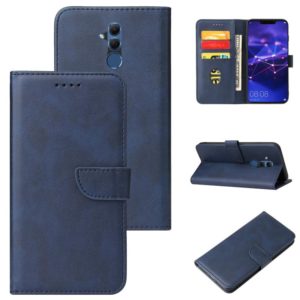For Huawei Mate 20 Lite Calf Texture Buckle Horizontal Flip Leather Case with Holder & Card Slots & Wallet(Blue) (OEM)