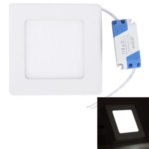 6W Square LED Surface Panel Light with LED Driver, 12cm 30 LEDs SMD 2835 6500K, AC 85-265V (OEM)