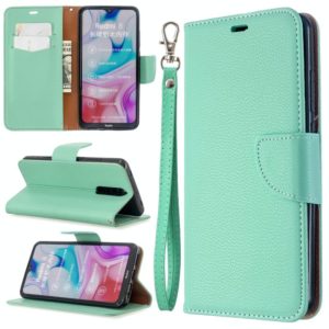 For Xiaomi Redmi 8 Litchi Texture Pure Color Horizontal Flip PU Leather Case with Holder & Card Slots & Wallet & Lanyard(Green) (OEM)