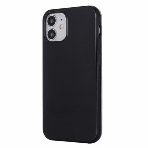 For iPhone 12 / 12 Pro Solid Color TPU Protective Case(Black) (OEM)