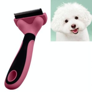 Pet Comb Stainless Steel Double-Sided Open Knot Clean Beauty Hair Removal Comb, Size:Small(Red) (OEM)
