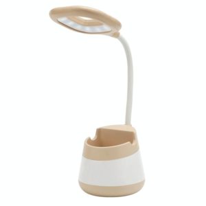 USB Charging LED Desk Light Eye Protection Lamp with Pen Holder and Phone Holder(CS276-3 Yellow) (OEM)