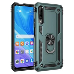 For Huawei Y9s Shockproof TPU + PC Protective Case with 360 Degree Rotating Holder(Green) (OEM)