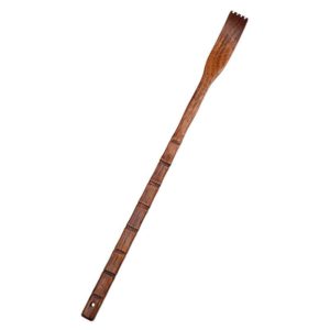 BQR01 Back Scratcher Long Handle Wooden Massage Scratcher, Style: Bamboo Section Red (OEM)