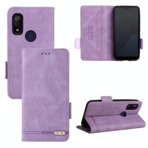 For Fujitsu Arrows WE F-51B Magnetic Clasp Leather Phone Case(Purple) (OEM)