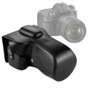 Full Body Camera PU Leather Case Bag for Nikon D7200 / D7100 / D7000 (18-200 / 18-140mm Lens)(Black) (OEM)