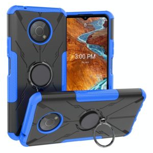 For Nokia G300 Armor Bear Shockproof PC + TPU Phone Case with Ring Holder(Blue) (OEM)