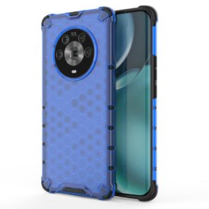 For Honor Magic4 Shockproof Honeycomb PC + TPU Phone Case(Blue) (OEM)