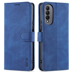 For Honor X20 SE AZNS Skin Feel Calf Texture Horizontal Flip Leather Case with Card Slots & Holder & Wallet(Blue) (AZNS) (OEM)