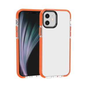 For iPhone 12 / 12 Pro Shockproof High Transparency TPU Protective Case(Orange) (OEM)