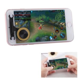Q9 Direct Mobile Games Joystick Artifact Hand Travel Button Sucker for iPhone, Android Phone, Tablet(Gold) (OEM)