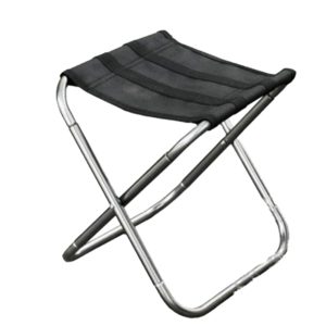 Outdoor Portable Folding Stool, Size: 25*22*26cm(Silver) (OEM)