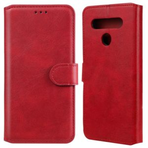 For LG K51S / Q51S Classic Calf Texture PU + TPU Horizontal Flip Leather Case, with Holder & Card Slots & Wallet(Red) (OEM)
