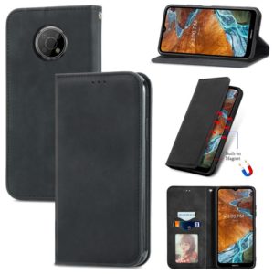 For Nokia G300 Retro Skin Feel Magnetic Horizontal Flip Leather Phone Case(Black) (OEM)