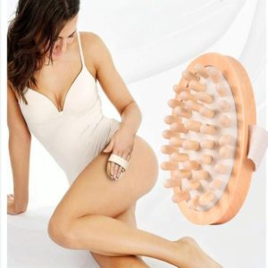 Soothing Body Massage Brush Wood Balloon Cushion Massager (OEM)
