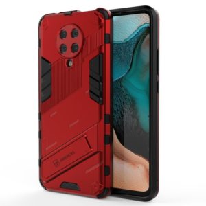 For Xiaomi Redmi K30 Pro Punk Armor 2 in 1 PC + TPU Shockproof Case with Invisible Holder(Red) (OEM)