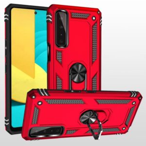 For LG Stylo 7 5G Shockproof TPU + PC Protective Case with 360 Degree Rotating Holder(Red) (OEM)