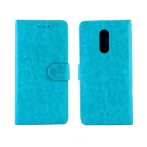 For LG Stylo 5 Crazy Horse Texture Horizontal Flip Leather Case with Holder & Card Slots & Wallet & Photo Frame(Baby Blue) (OEM)