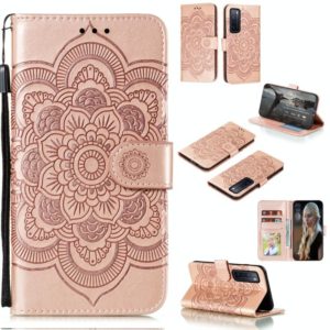 For Huawei nova 7 Mandala Embossing Pattern Horizontal Flip PU Leather Case with Holder & Card Slots & Walle & Lanyard(Pink) (OEM)