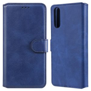For Sony Xperia 10 II Classic Calf Texture PU + TPU Horizontal Flip Leather Case, with Holder & Card Slots & Wallet(Blue) (OEM)