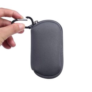 Mini Elastic Waterproof Nylon Earphone Protective Bag for AirPods Pro, with Hook(Grey) (OEM)