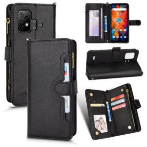 For Umidigi Bison X10 Litchi Texture Zipper Leather Phone Case(Black) (OEM)
