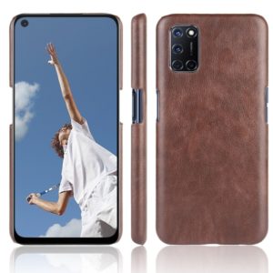 For Oppo A92/A52/A72 Shockproof Litchi Texture PC + PU Case(Brown) (OEM)