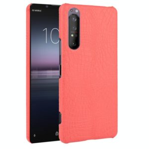 For Sony Xperia 1 II Shockproof Crocodile Texture PC + PU Case(Red) (OEM)