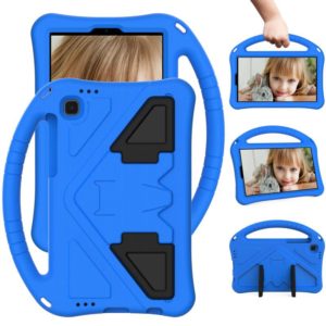 For Samsung Galaxy Tab A7 Lite 8.7(2021) T225 EVA Flat Anti Falling Protective Case Shell with Holder(Blue) (OEM)