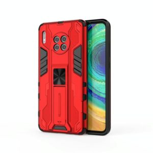 For Huawei Mate 30 Supersonic PC + TPU Shock-proof Protective Case with Holder(Red) (OEM)