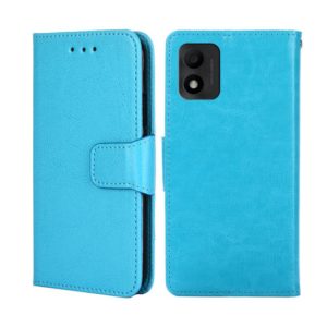 For TCL 303 Crystal Texture Leather Phone Case(Light Blue) (OEM)