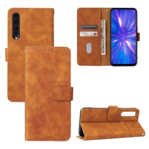 For Rakuten Big Solid Color Skin Feel Magnetic Buckle Horizontal Flip Calf Texture PU Leather Case with Holder & Card Slots & Wallet(Brown) (OEM)
