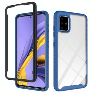 For Galaxy A31 Starry Sky Solid Color Series Shockproof PC + TPU Protective Case(Royal Blue) (OEM)