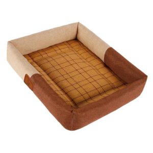 YD-XD03 Summer Pet Breathable Cooler Mat Pet Bed, Size: 40x30cm(Coffee Khaki) (OEM)
