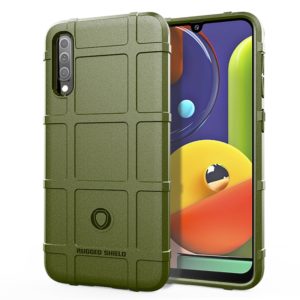 Full Coverage Shockproof TPU Case for Galaxy A50s(Army Green) (OEM)