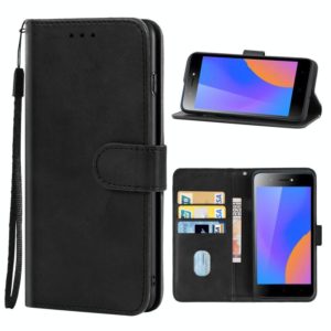 Leather Phone Case For Infinix Itel A35(Black) (OEM)