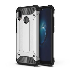 For Huawei P20 Lite Full-body Rugged TPU + PC Combination Back Cover Case (Silver) (OEM)