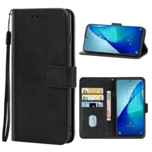 Leather Phone Case For TCL 20L+(Black) (OEM)
