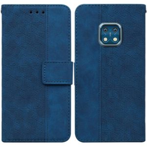 For Nokia XR20 Geometric Embossed Leather Phone Case(Blue) (OEM)