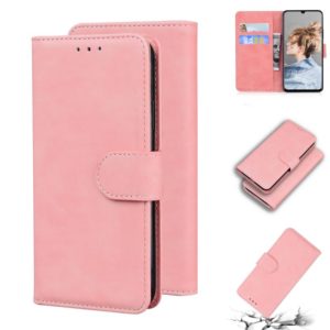 For Blackview A80 Skin Feel Pure Color Flip Leather Phone Case(Pink) (OEM)
