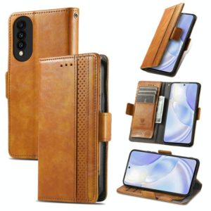 For Huawei nova 8 SE Youth CaseNeo Business Splicing Dual Magnetic Buckle Horizontal Flip PU Leather Case with Holder & Card Slots & Wallet(Khaki) (OEM)