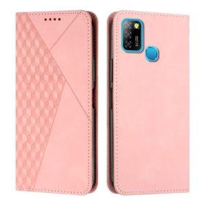 For Infinix Hot 10 Lite / Smart 5 2020 Diamond Splicing Skin Feel Magnetic Leather Phone Case(Rose Gold) (OEM)