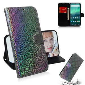 For Nokia 1.3 Solid Color Colorful Magnetic Buckle Horizontal Flip PU Leather Case with Holder & Card Slots & Wallet & Lanyard(Silver) (OEM)