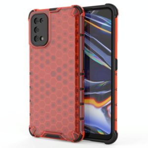 For OPPO Realme 7 Pro Shockproof Honeycomb PC + TPU Case(Red) (OEM)
