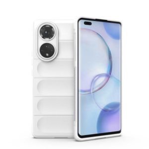 For Huawei Nova 9 Pro/Honor 50 Pro Magic Shield TPU + Flannel Phone Case(White) (OEM)