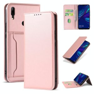 For Huawei P Smart (2019) / Honor 10 Lite Strong Magnetism Liquid Feel Horizontal Flip Leather Case with Holder & Card Slots & Wallet(Rose Gold) (OEM)