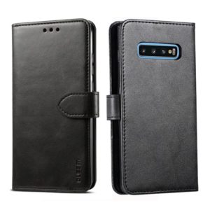 For Galaxy S10+ GUSSIM Business Style Horizontal Flip Leather Case with Holder & Card Slots & Wallet(Black) (GUSSIM) (OEM)