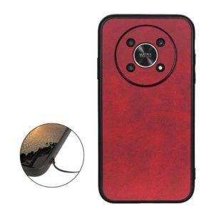For Honor X30 / X40 GT Accurate Hole Two-color Calf Texture Shockproof Phone Case(Red) (OEM)
