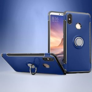 Magnetic 360 Degree Rotation Ring Holder Armor Protective Case for Xiaomi Mi Max 3 (Blue) (OEM)